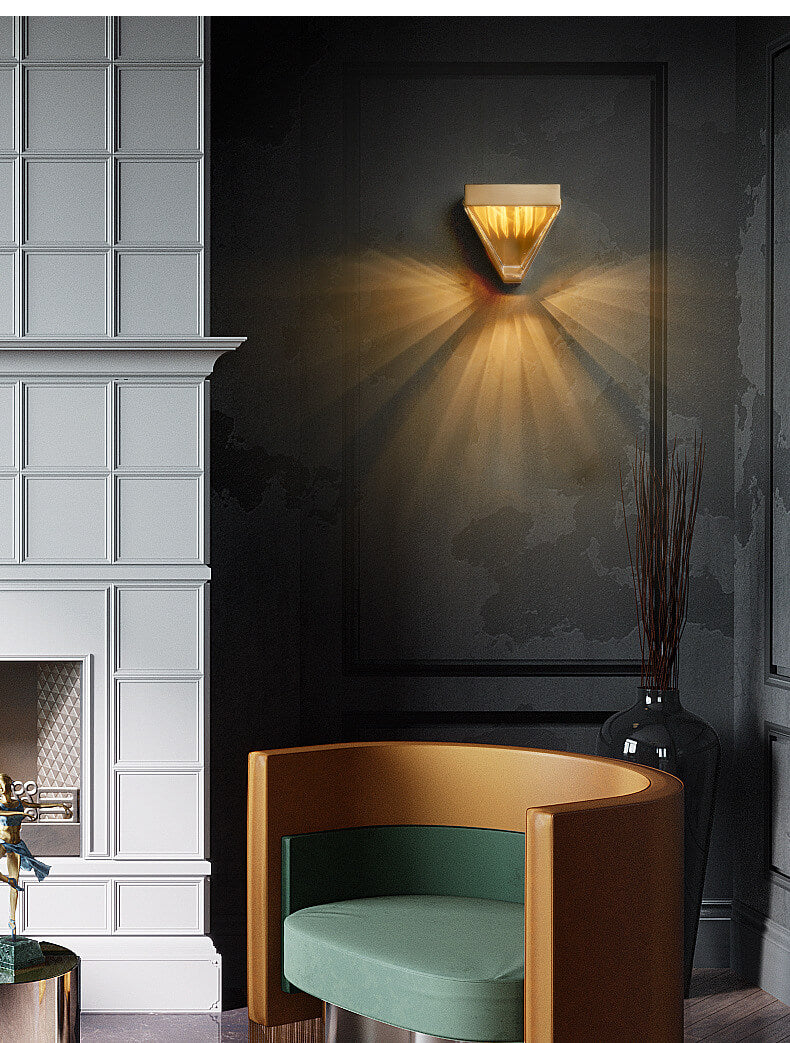 Lumino - Modern LED wall lamp with geometric pattern