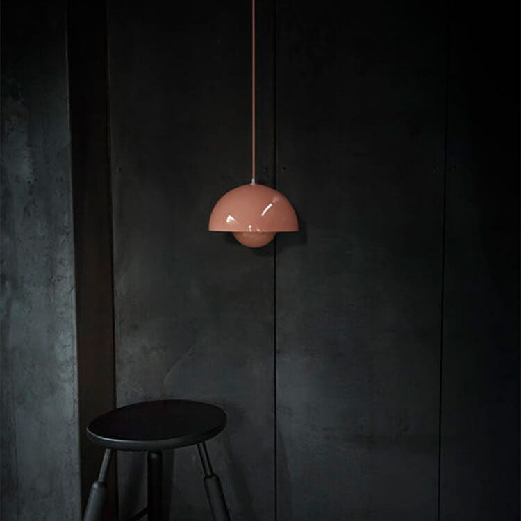 Half-Round Scandinavian Pendant Light Macaron
