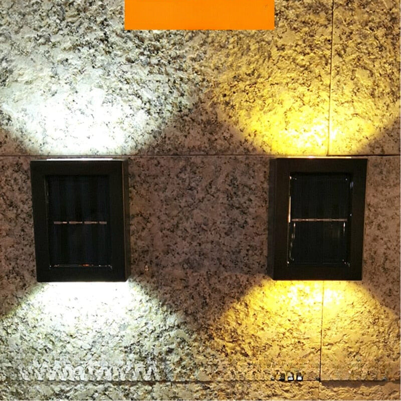 Solar Powered Outdoor Patio Wall Lamp