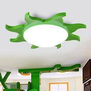 Ceiling Lamp in Sun Shape - Wooden and Acrylic Cartoon