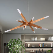 LightWood – Wooden chandelier with LED lighting