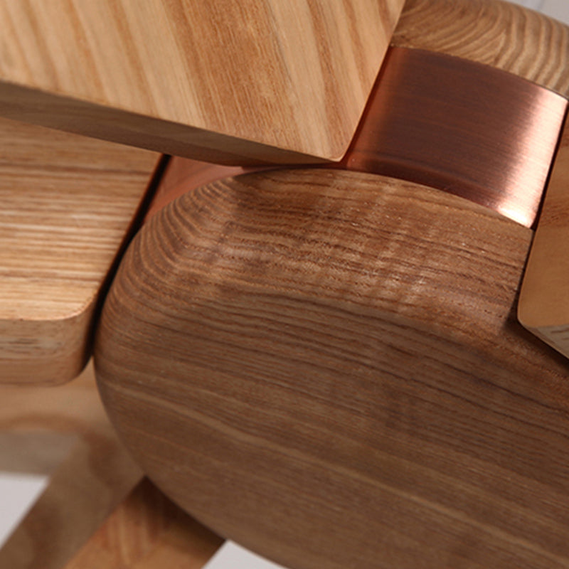 LightWood – Wooden chandelier with LED lighting