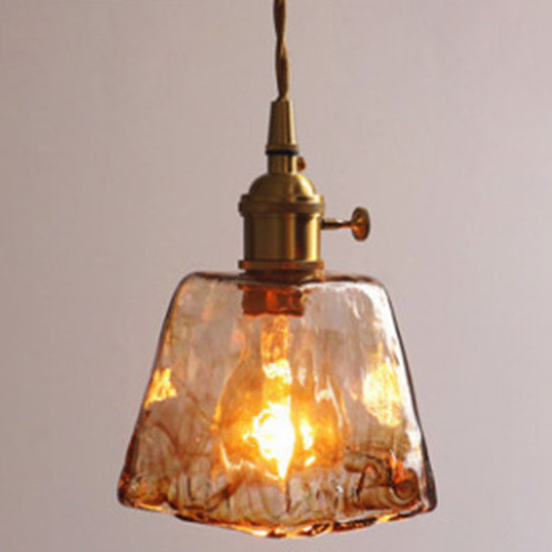 Oval Ceiling Lamp with Crystal Prisms