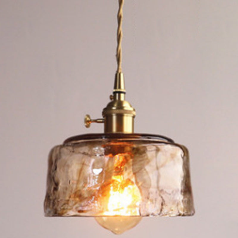 Oval Ceiling Lamp with Crystal Prisms