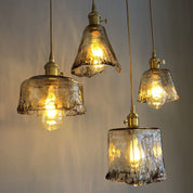 Oval Ceiling Lamp with Crystal Prisms