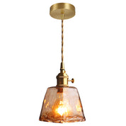Oval Ceiling Lamp with Crystal Prisms