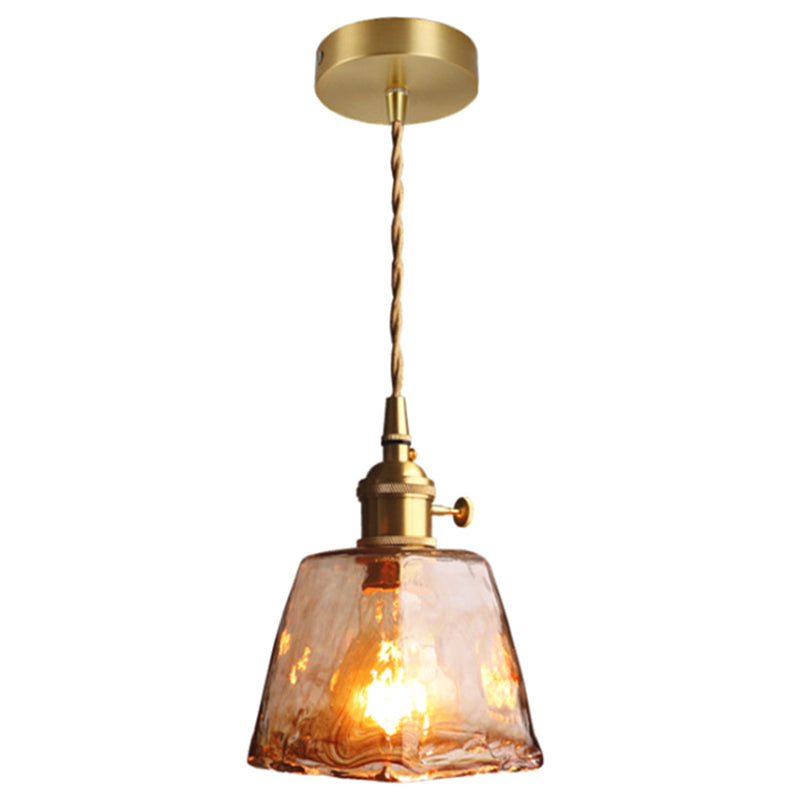Oval Ceiling Lamp with Crystal Prisms