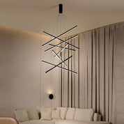 Black LED Pendant Light - Minimalist Style in Metal