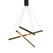 Black LED Pendant Light - Minimalist Style in Metal