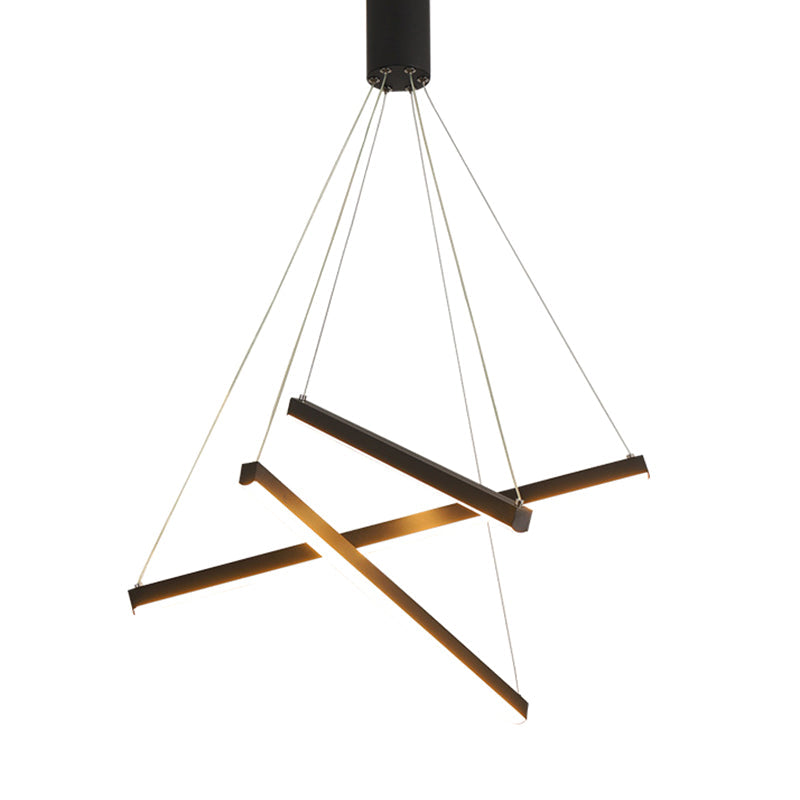 Black LED Pendant Light - Minimalist Style in Metal