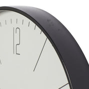 GloGlas - Traditional Black Glass Wall Clock