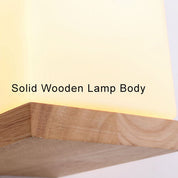 EcoShine - Modern Wooden Wall Lamp with Cube-Shaped Base