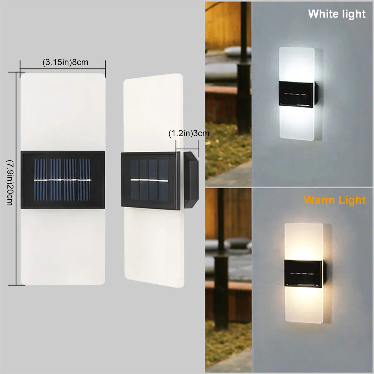AuroraSolar - Solar LED Outdoor Wall Lamp