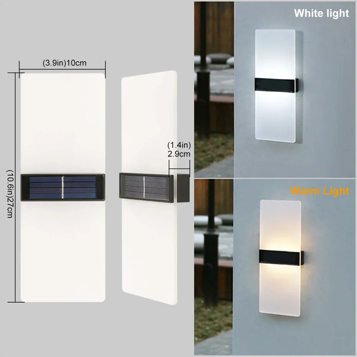 AuroraSolar - Solar LED Outdoor Wall Lamp