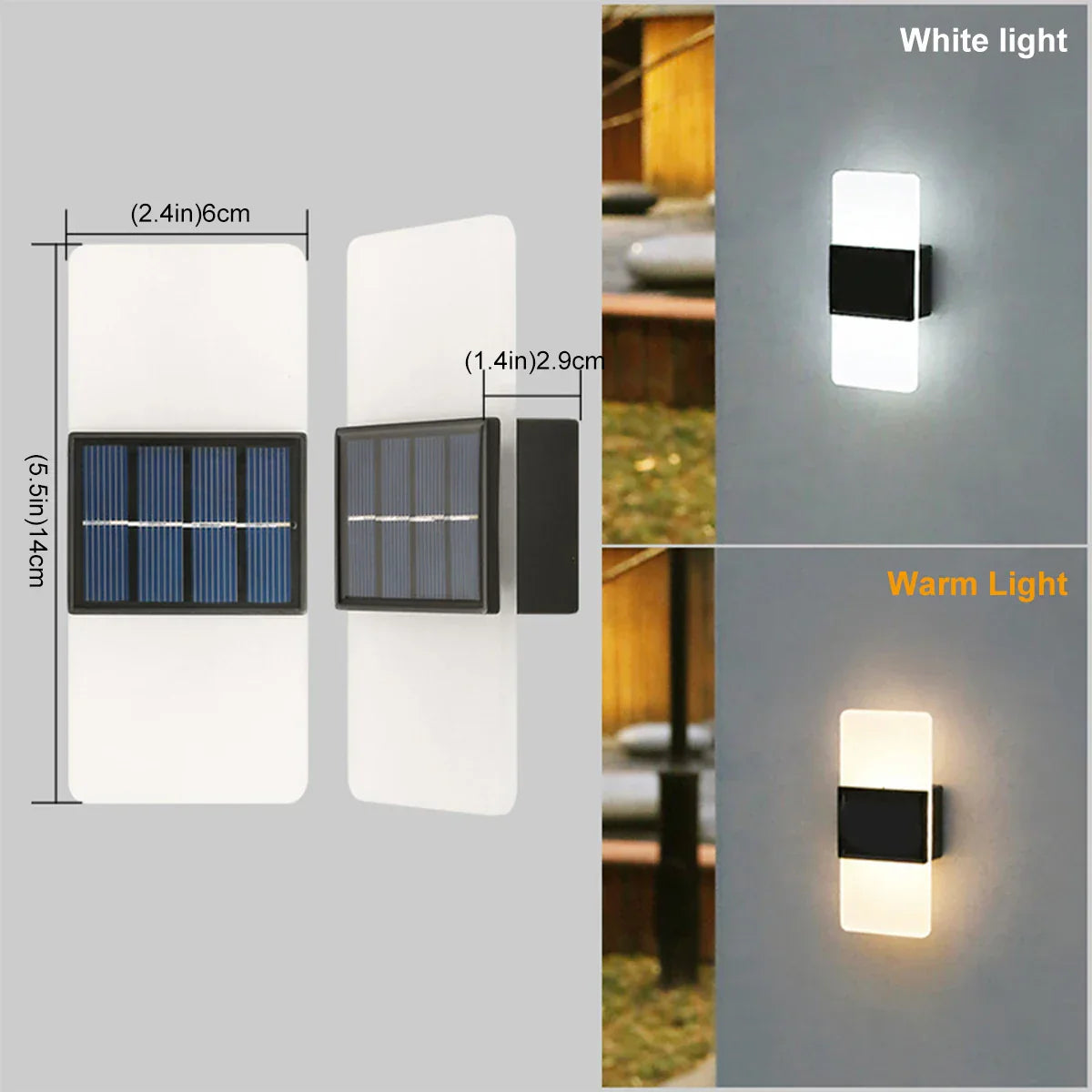AuroraSolar - Solar LED Outdoor Wall Lamp