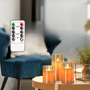 Candleset Lux - Set of Flickering LED Candles for Decoration