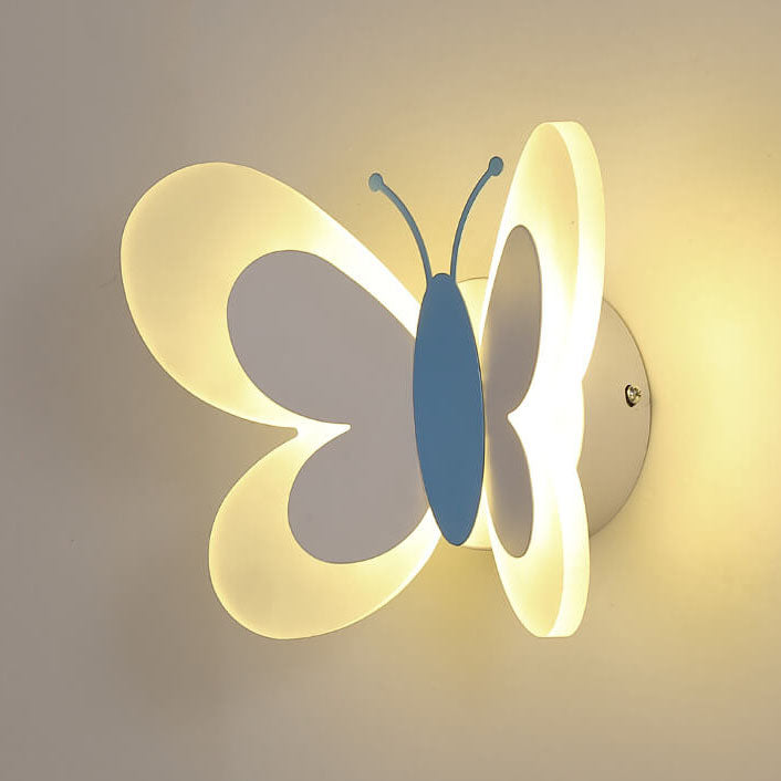LuminoArt - Creative Butterfly LED Wall Lamp with 1 Light in Acrylic