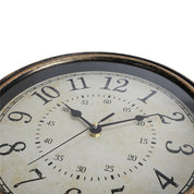Vintage Wood-Look Wall Clock