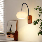 Rotatable Bauhaus Wall Lamp in Khaki Glass - Elegant and Flexible