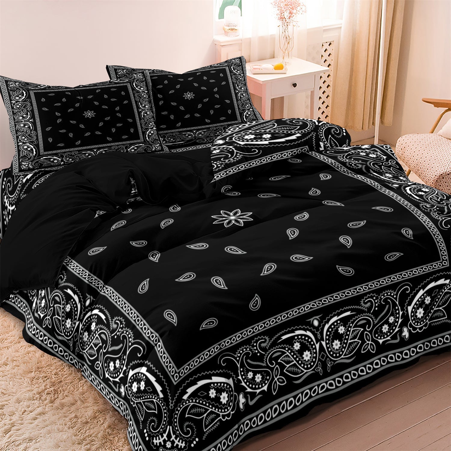 Floral - Paisley Mandala Bedding Set