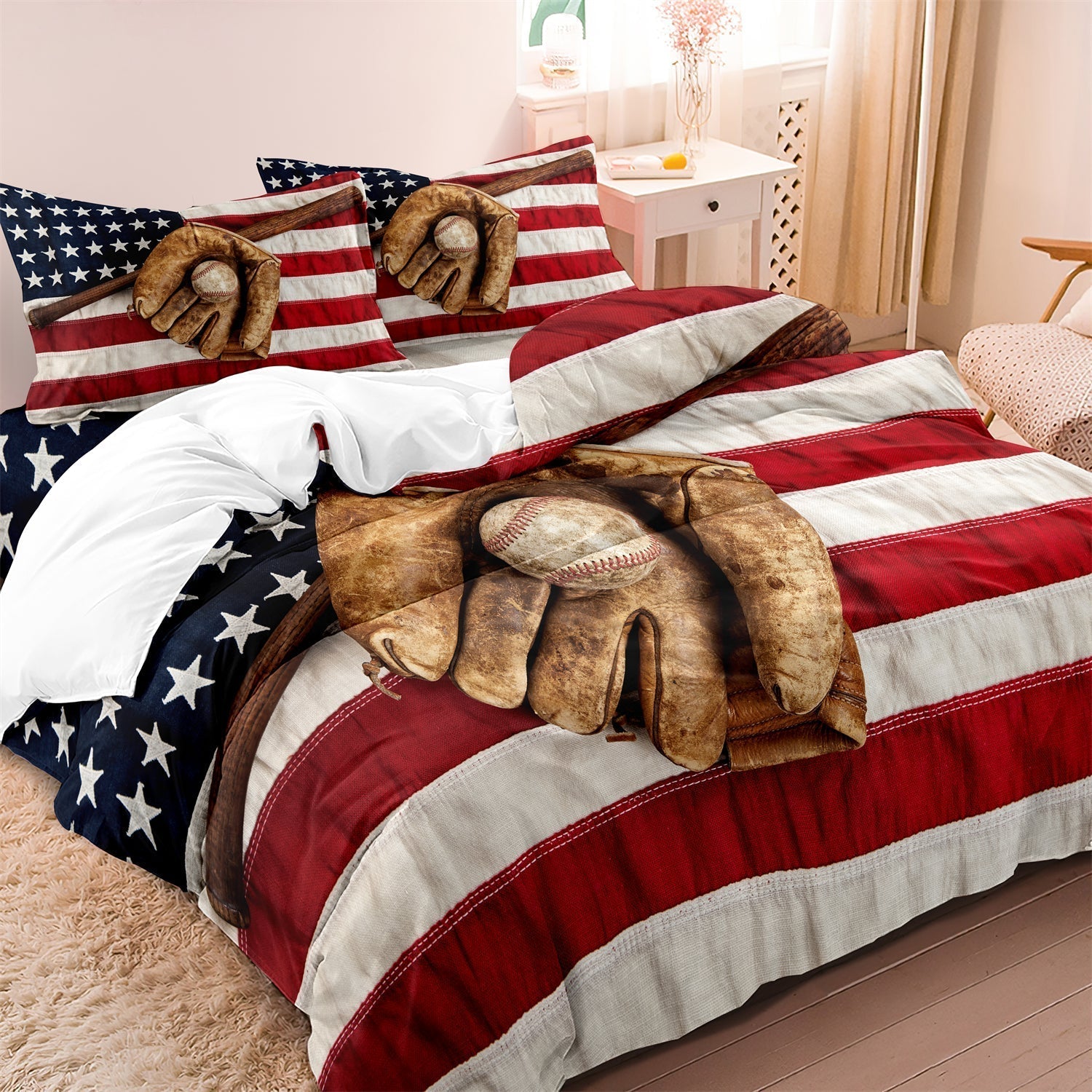 DreamCovers - Duvet Cover Set Baseball USA