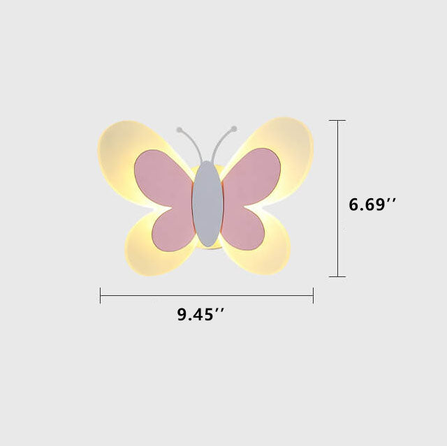 LuminoArt - Creative Butterfly LED Wall Lamp with 1 Light in Acrylic