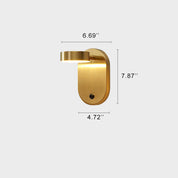 LumiStyle - Modern wall lamp with cylindrical copper design