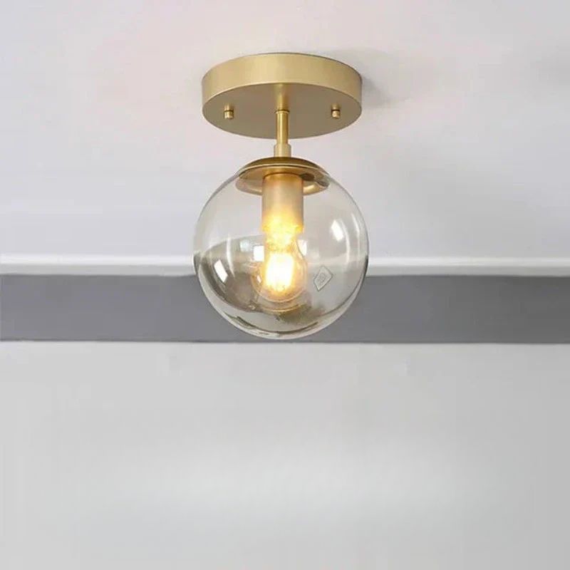 LuminousSphere - Modern Glass Ceiling Light