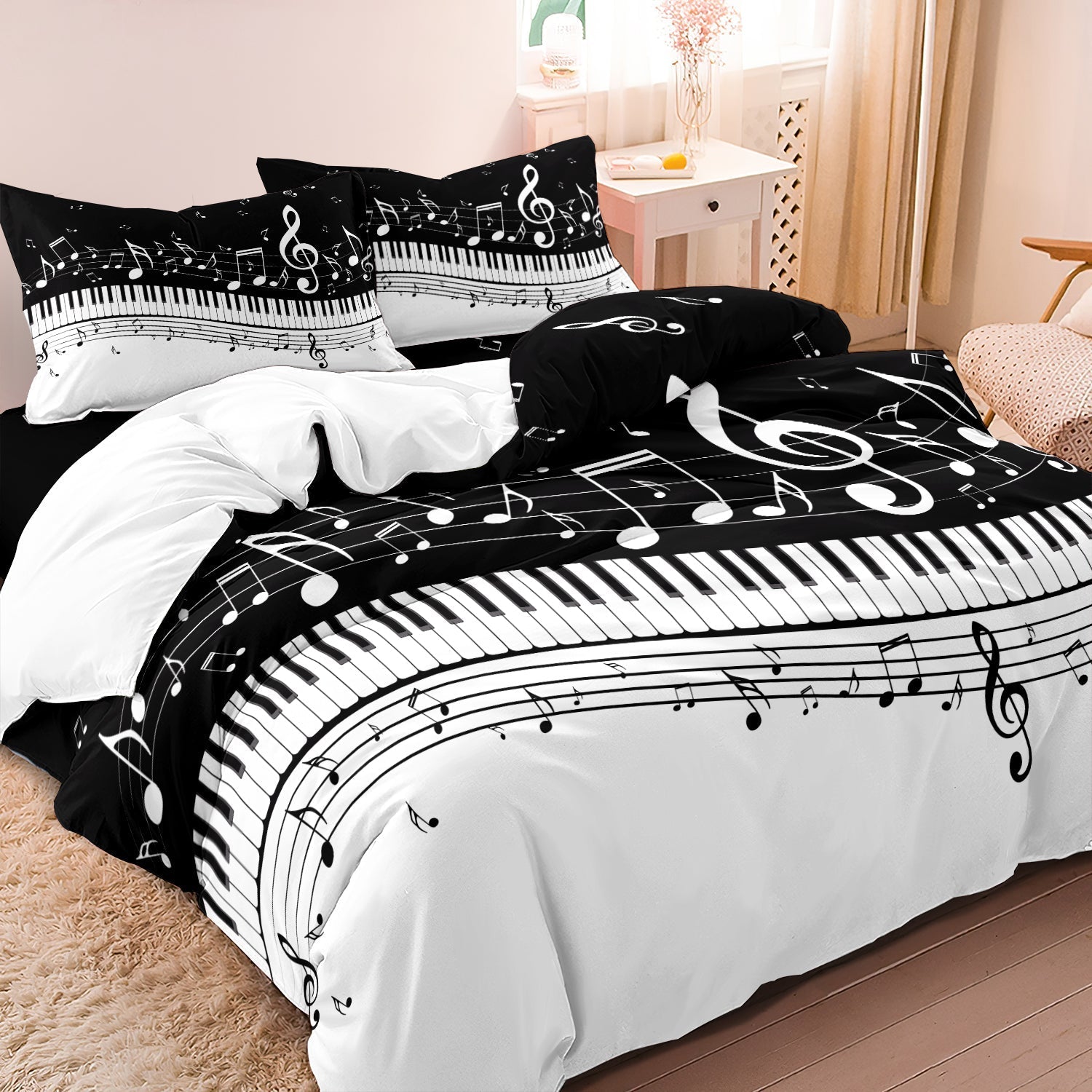 Melodia - Music Piano Note Duvet Cover Bedding Set