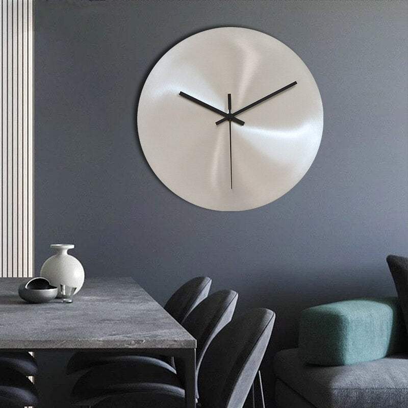 Sleek Stainless Steel Wall Clock