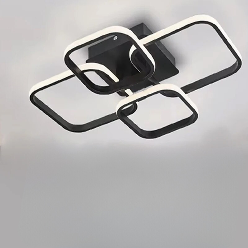 Nordic LED Ceiling Light – Modern 4-Ring Design for Any Room