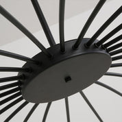 EvetteLuxe - Modern LED Chandelier in Gold and Black