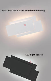 LumiNova - Minimalist Square Stacked Aluminium LED Wall Light