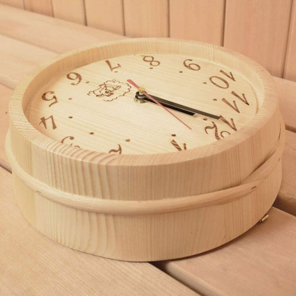 SaunaTime - Wooden Clock for Sauna