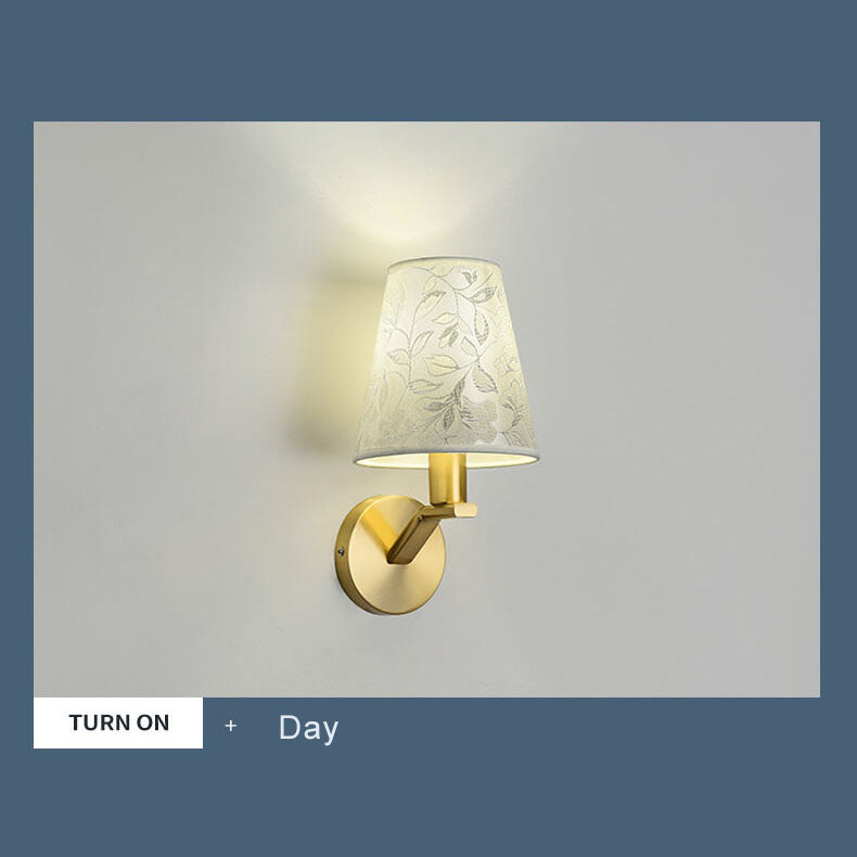 LichtBloeier - Modern Fabric Dome Wall Lamp with 1 Light Arm