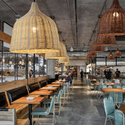 Rattan and Bamboo Pendant Light for the Kitchen