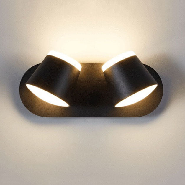 Nordic Rotatable Cylinder Shade LED Wall Lamp 1/2/3 Flames