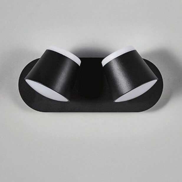 Nordic Rotatable Cylinder Shade LED Wall Lamp 1/2/3 Flames