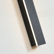 Edge Modern Design LED Wall Lamps Black Metal for Garden and Hall