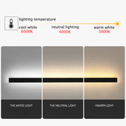 Edge Modern Design LED Wall Lamps Black Metal for Garden and Hall
