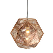 LightDesign - Geometric Round Pendant Lamp in Electrolytic Metal