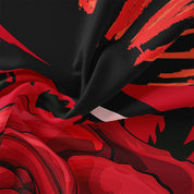 RoseGlow - Red Rose Duvet Cover Pillowcase Bedding Set