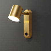 LumiStyle - Modern wall lamp with cylindrical copper design