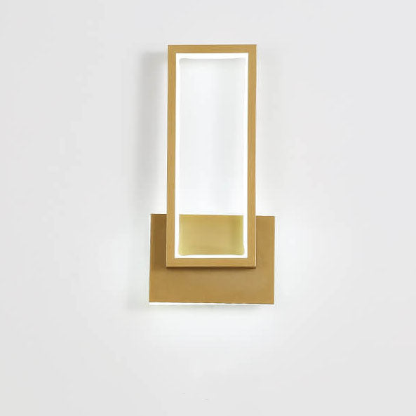 LumiDazzle - Luxe gold LED wall lamp with minimalist design