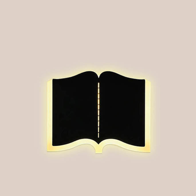 LichtHaus - Modern book-shaped LED wall lamp made of iron