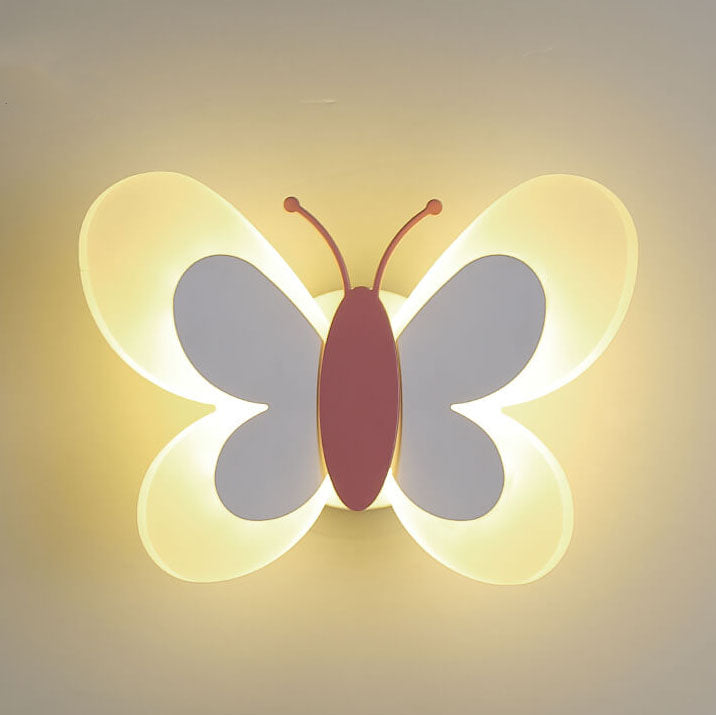 LuminoArt - Creative Butterfly LED Wall Lamp with 1 Light in Acrylic