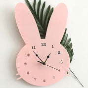 GlowBunny - Cute Norwegian Rabbit Wall Clock