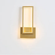 LumiDazzle - Luxe gold LED wall lamp with minimalist design