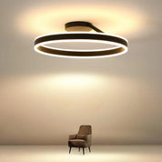 ArishaGlow - Elegant LED Ceiling Light in Gold and Metal