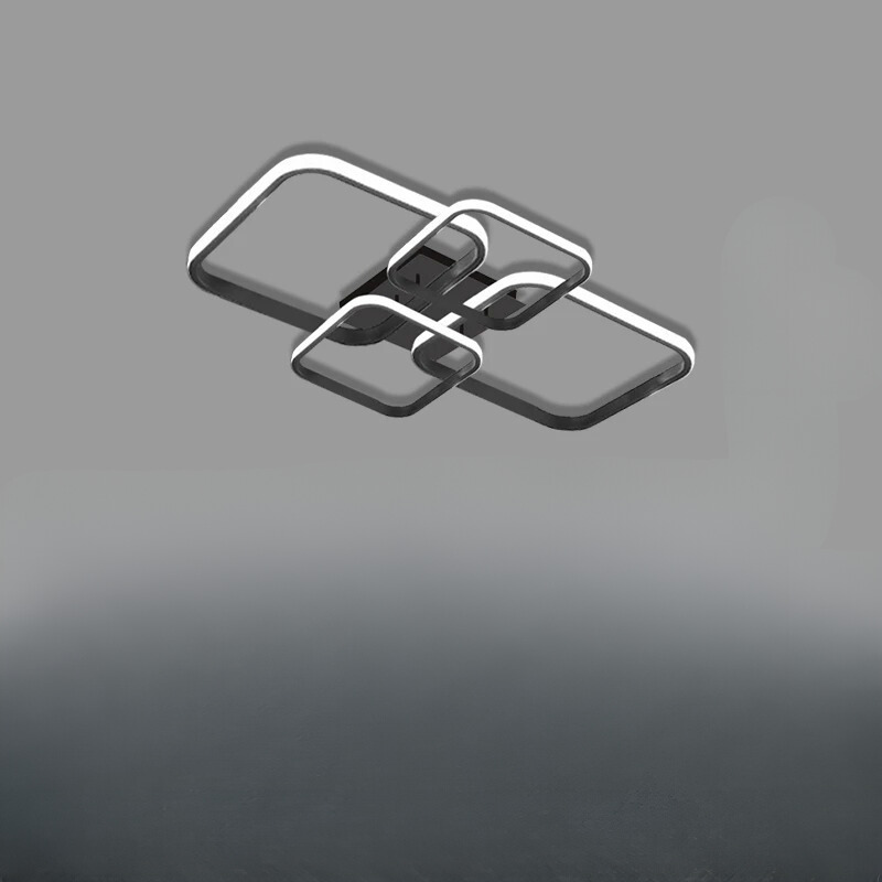 Nordic LED Ceiling Light – Modern 4-Ring Design for Any Room